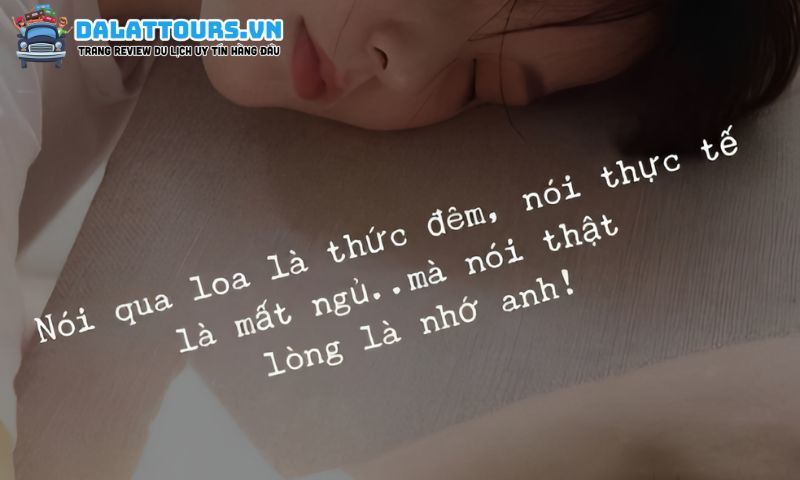 STT nhớ người yêu không ngủ được