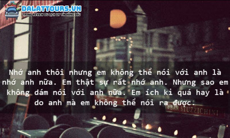 STT nhớ người yêu mà không thể gặp