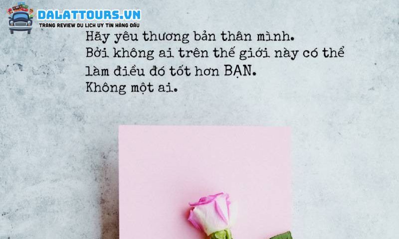 STT yêu bản thân ngắn