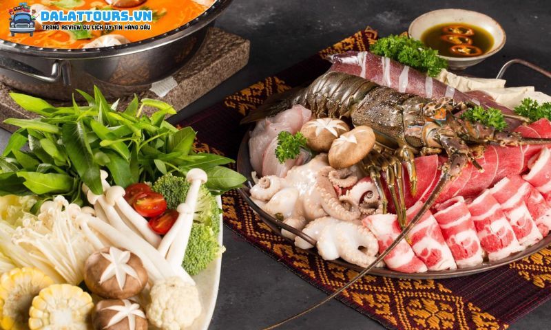 Menu nướng tại Ba Gác đa đạng