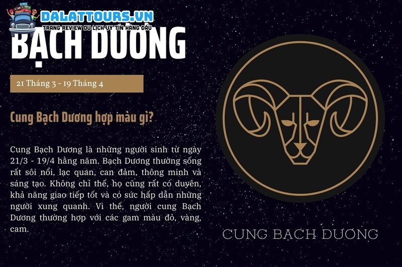 Cung Bạch Dương hợp màu gì