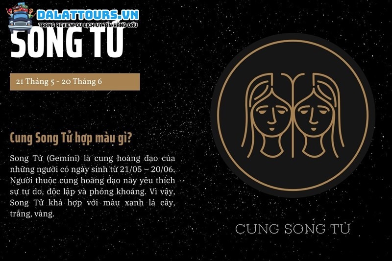 Cung Song Tử hợp màu gì