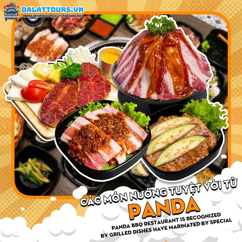 Panda BBQ đa dạng món ăn