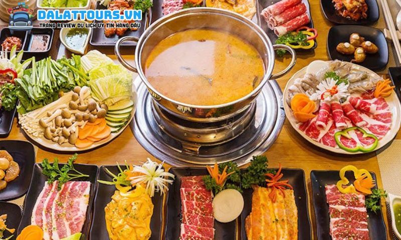 Ẩm thực buffet Tasaki BBQ đa dạng món ăn