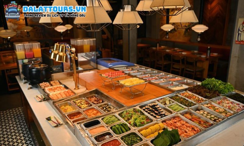Thực đơn Quán Buffet Vườn Nướng Hàn Quốc đa dạng