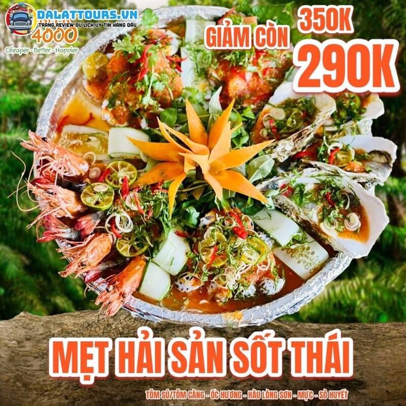 Mẹt hải sản sốt Thái tại quán 4K