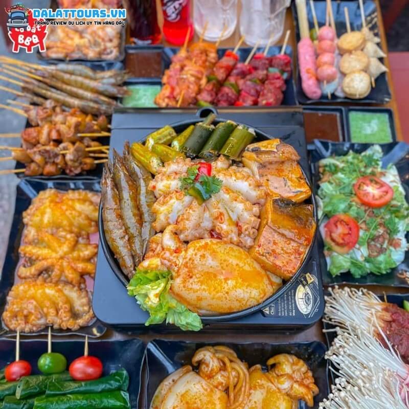 Buffet hải sản tại quán Lò Đất BBQ 