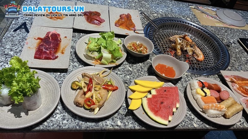 Món nhậu hấp dẫn tại Vườn Nướng Hàn Quốc
