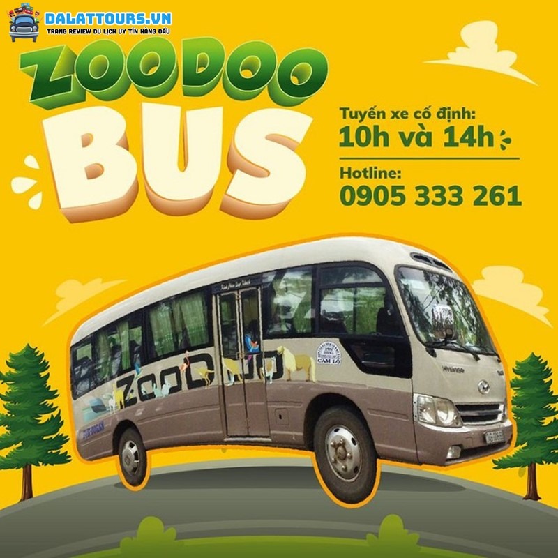 Xe bus tham quan vườn thú ZooDoo 