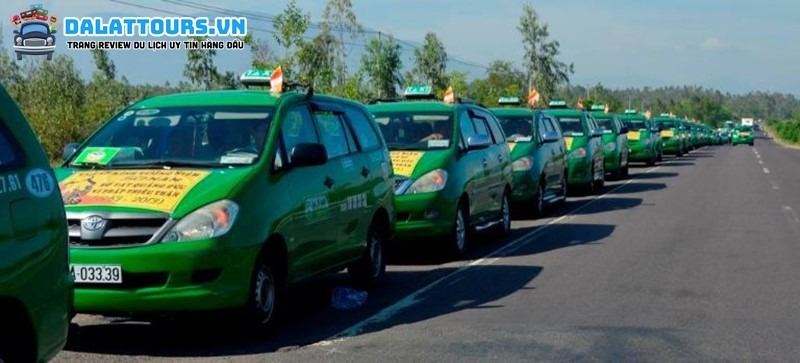 Đội xe Taxi Mai Linh đông đảo